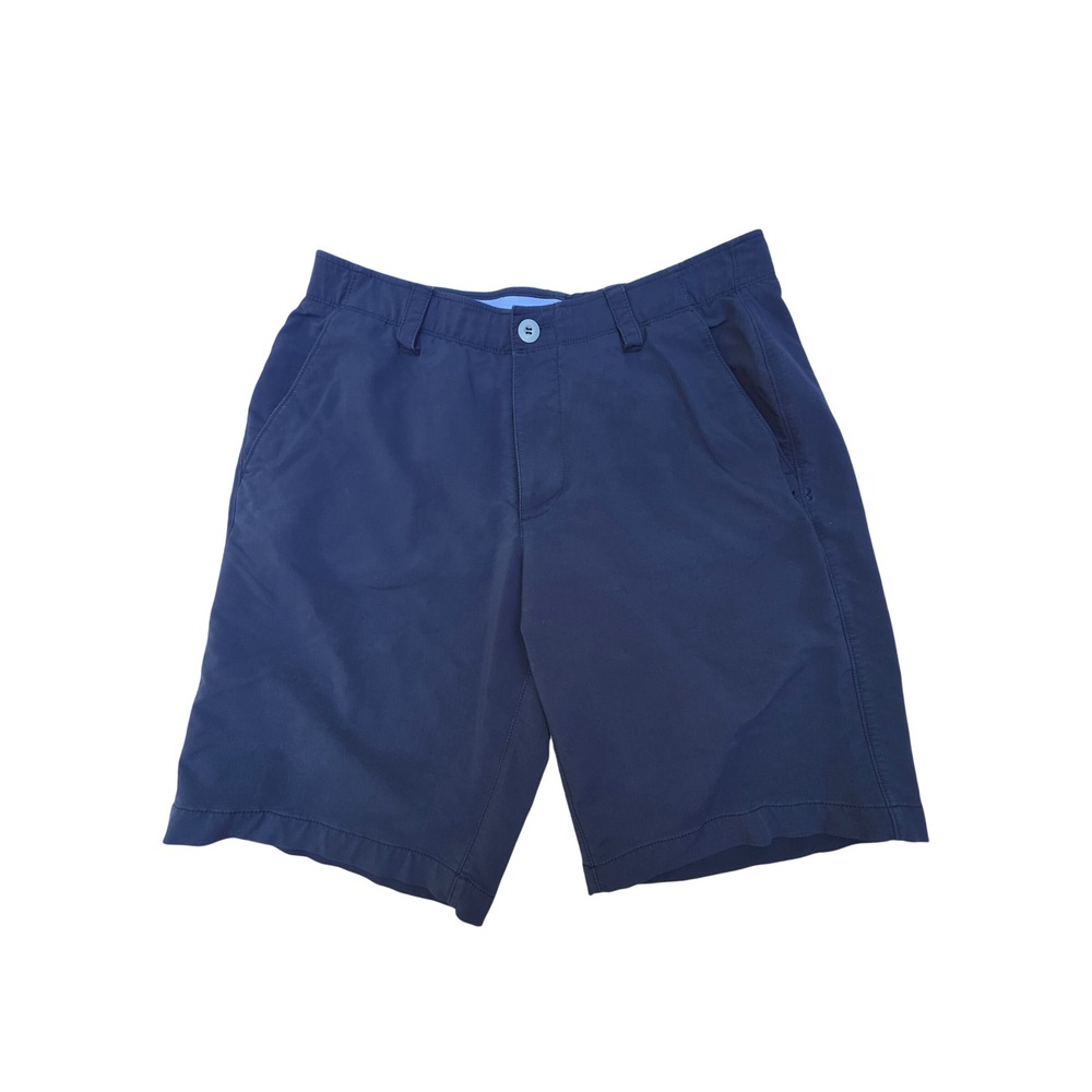 Under Armour Match Play Golf Shorts Mens 34 Black Flat Front Woven 1253487-001